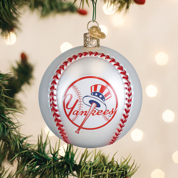 Yankees Baseball Ornament