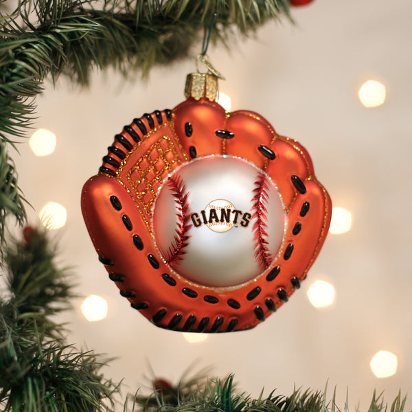 Giants Baseball Mitt Ornament