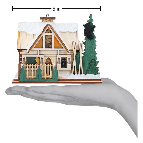 Santa's Ski Lodge Ornament