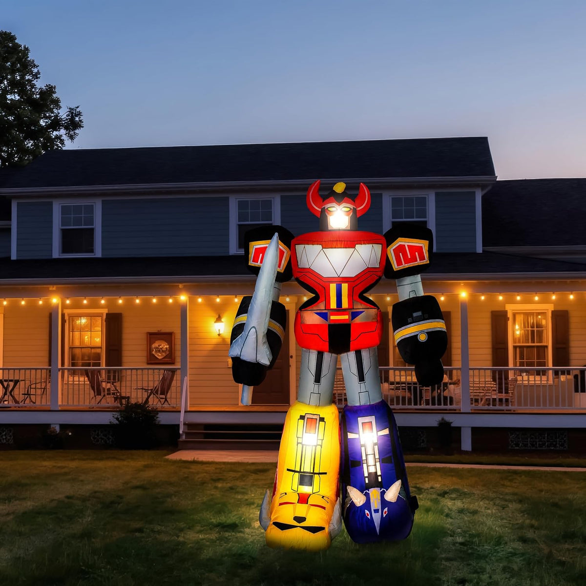 Rubie's Power Rangers Megazord: 6 Ft Lawn Inflatable Decoration