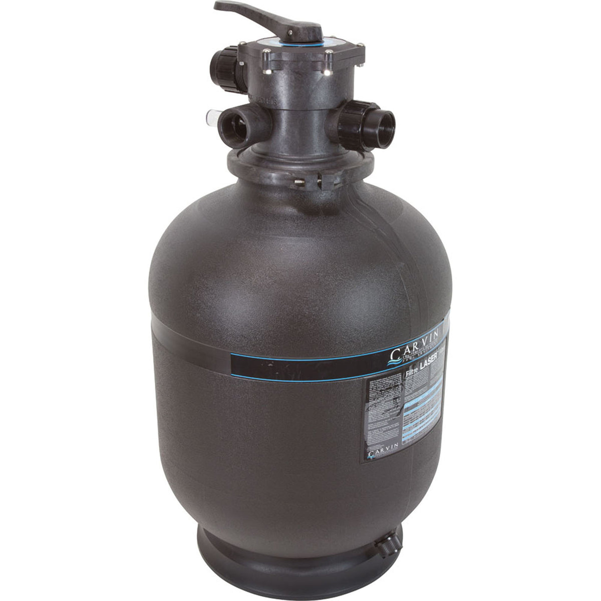 Sand Filter, Carvin Laser L192C-7C, Top Mt, 19", 1-1/2" Valve