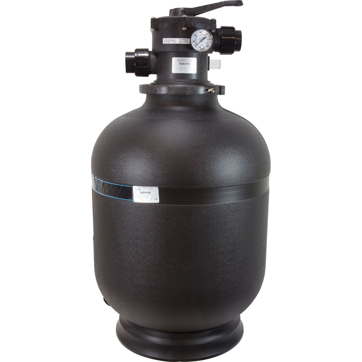 Sand Filter, Carvin Laser L192C-7C, Top Mt, 19", 1-1/2" Valve