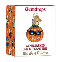 Mini Masked Jack O'lantern Ornament