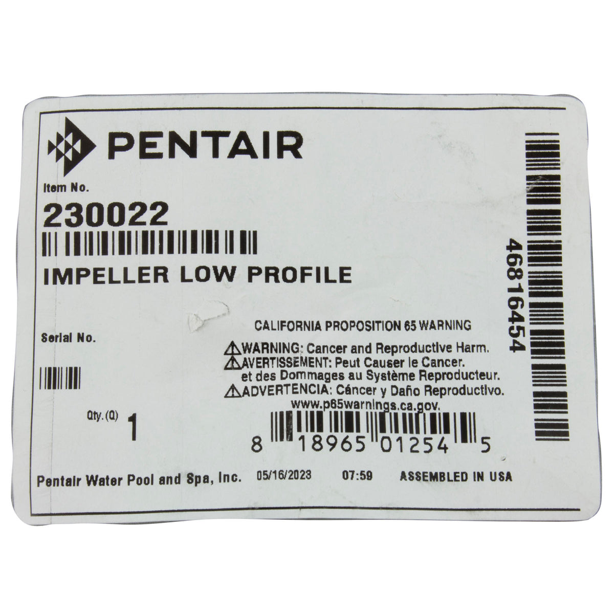 A&A Low Profile Wave Valve Impeller (230022Z)