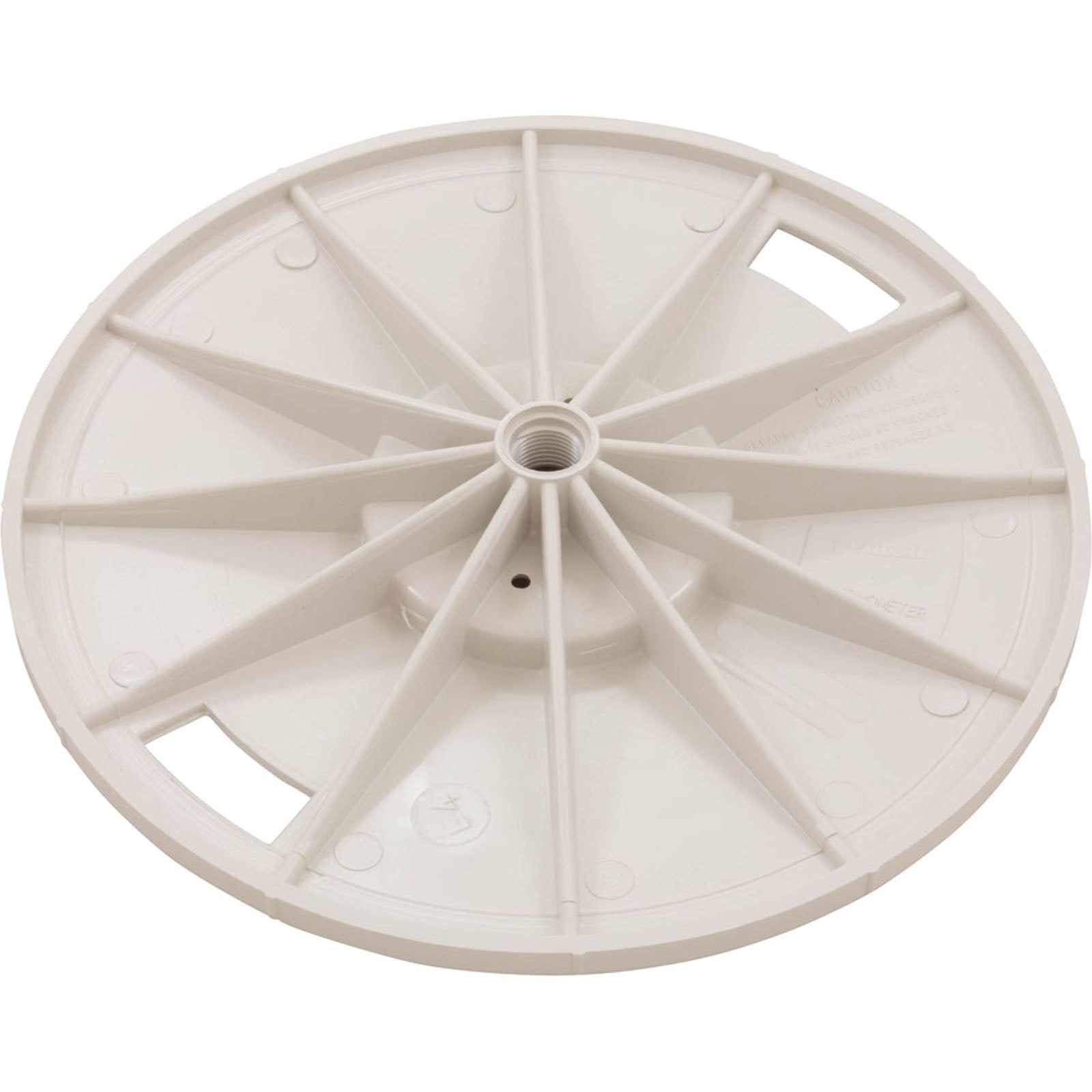 Lid Skimmer W/Cap White 9-3/16"