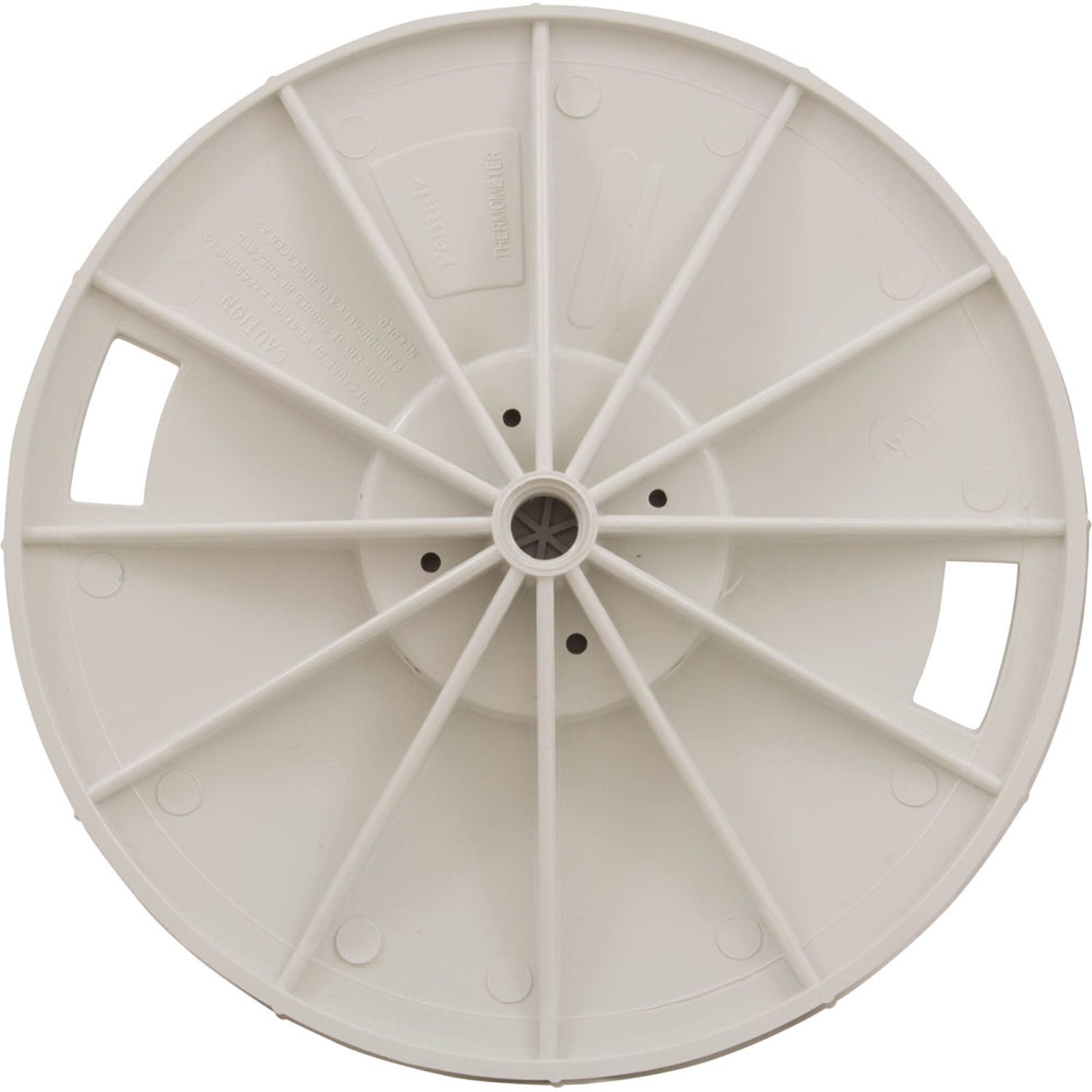 Lid Skimmer W/Cap White 9-3/16"