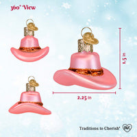 Mini Cowgirl Hat Ornament