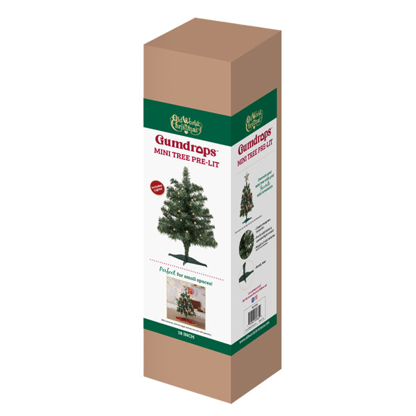 18" Mini Tree Pre-lit