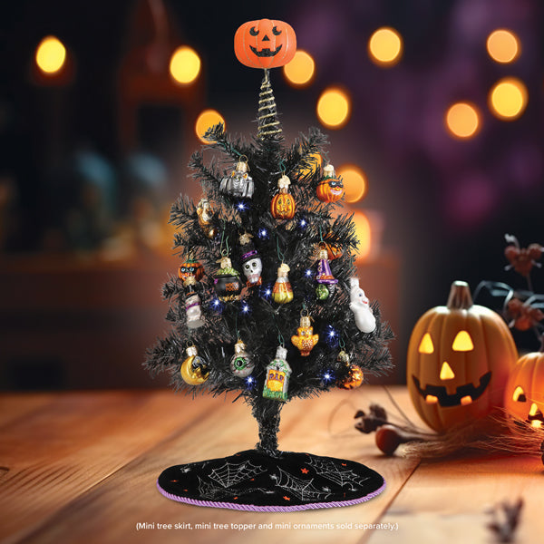 18" Mini Black Tree Pre-lit