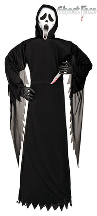 6' Ghost Face Figure with Knife Halloween Prop Decoration