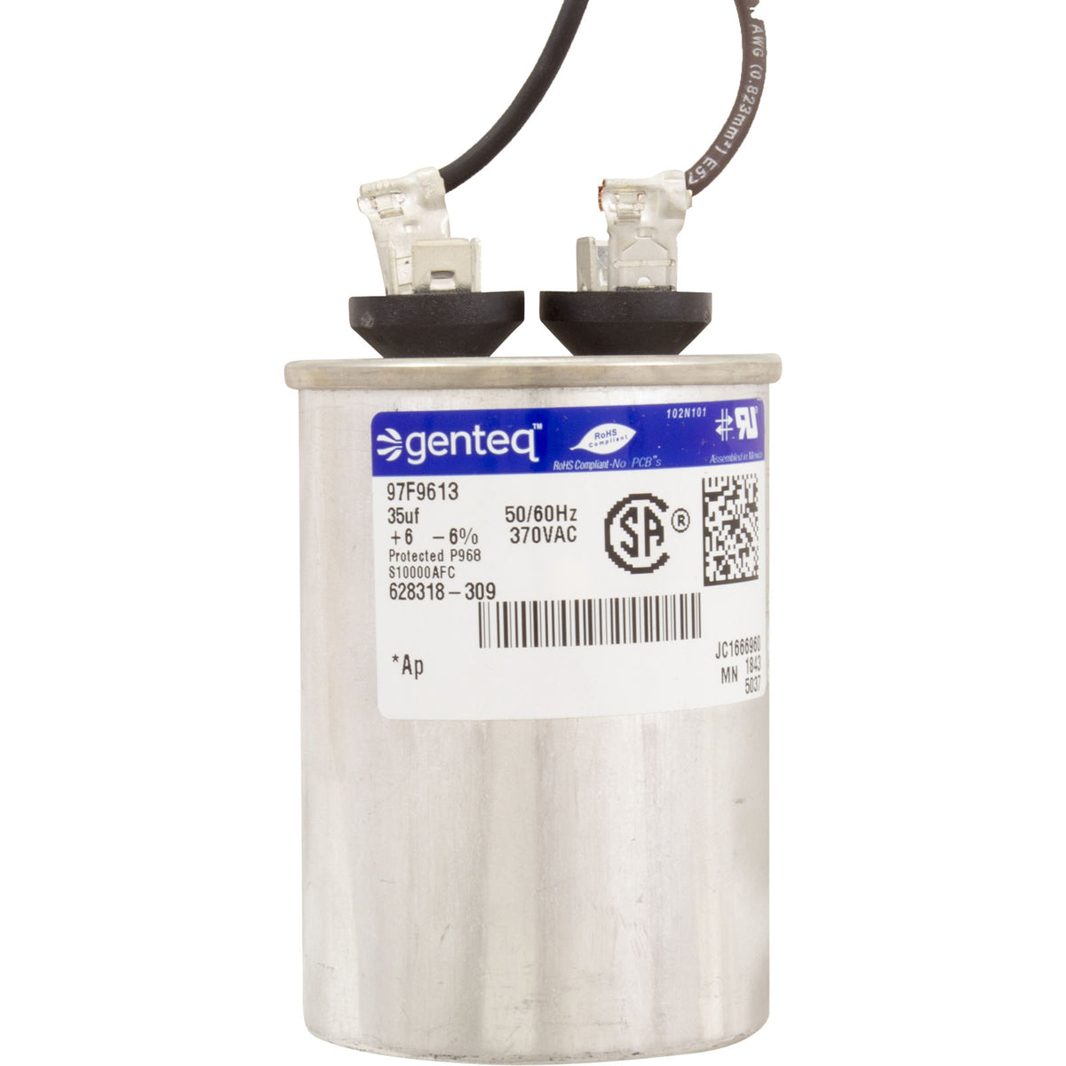 Motor Pkg w/ Switch Sqfl 2Hpf 2.5A 60Hz 2Sp Almond