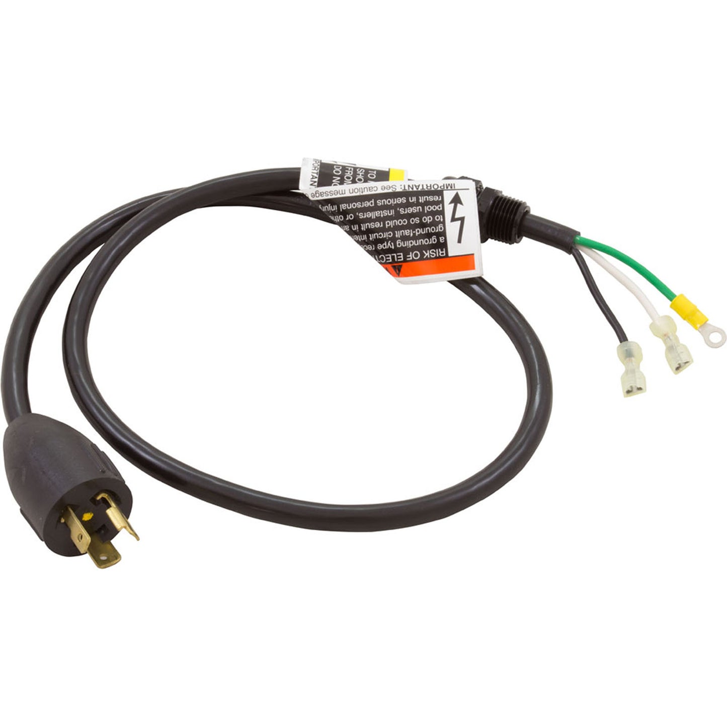 Conjunto de cable de 3 pies, 20 A, enchufe n.° 12/3 con cable de conexión