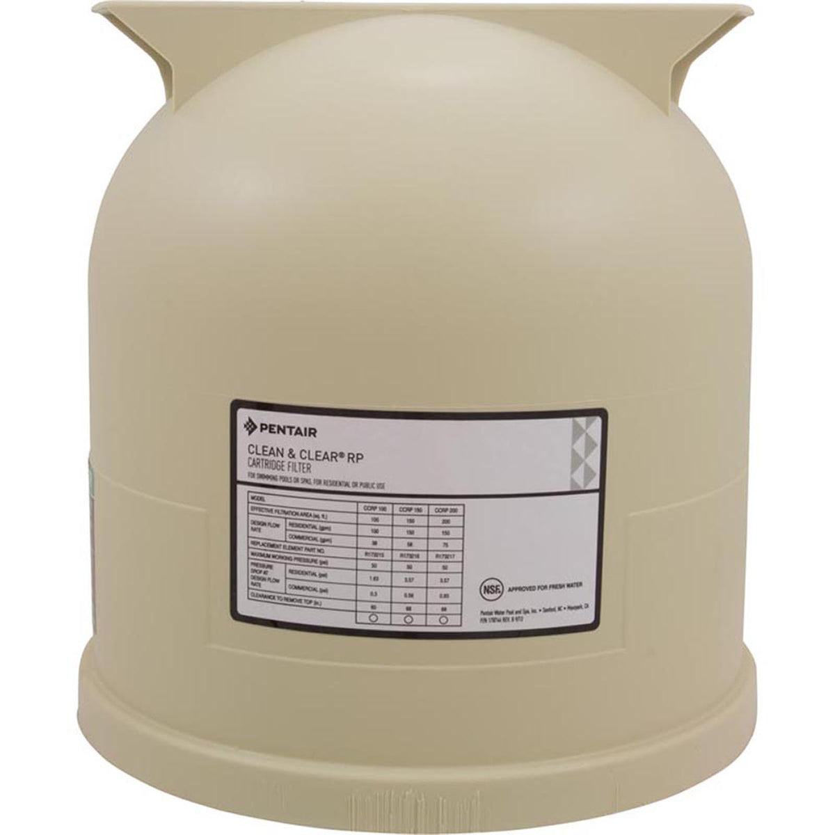 Lid Replacement Clean & Clear RP Filter 150, 200 sq. ft.