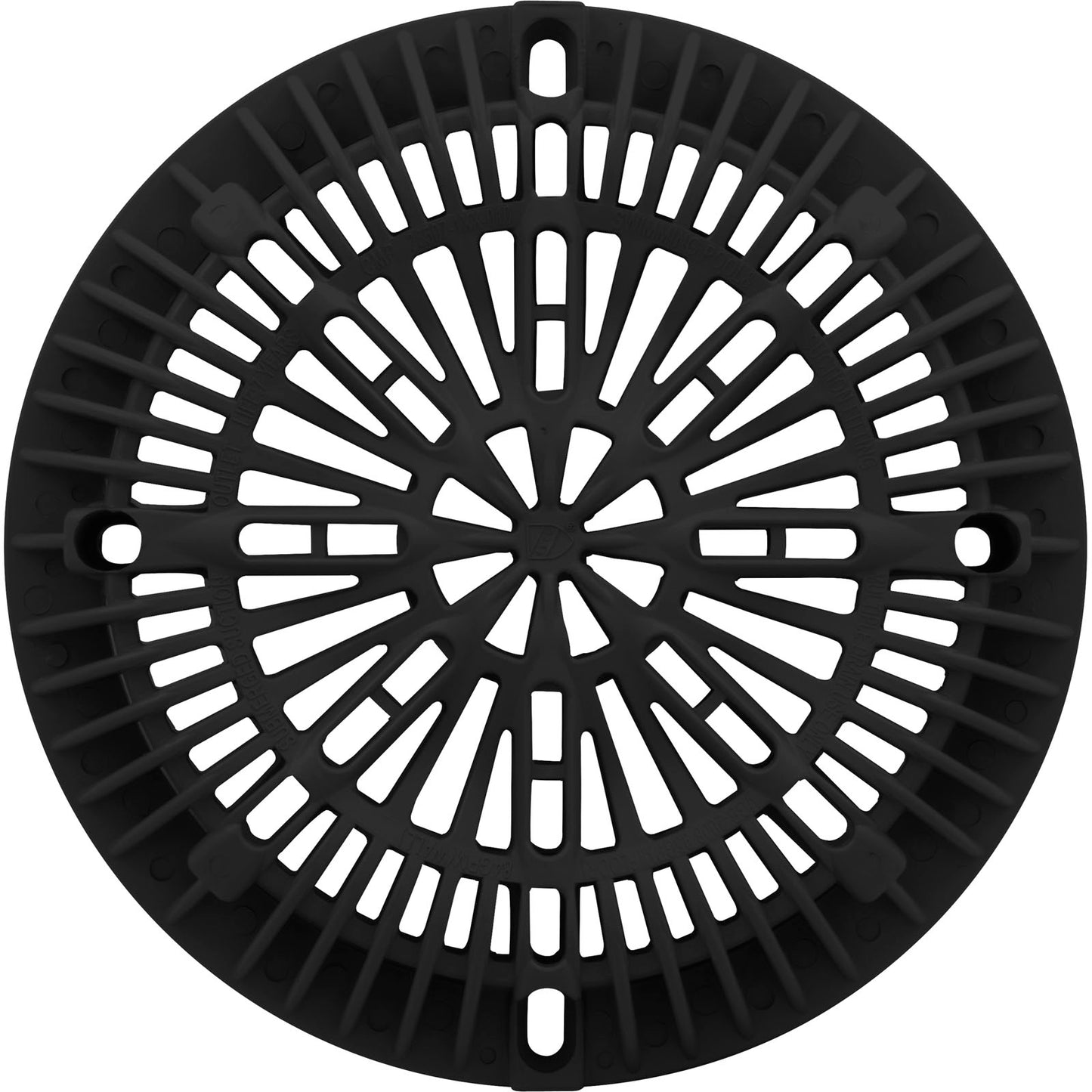 Tapa Pool Av, drenaje de piscina (8 pulgadas) negro