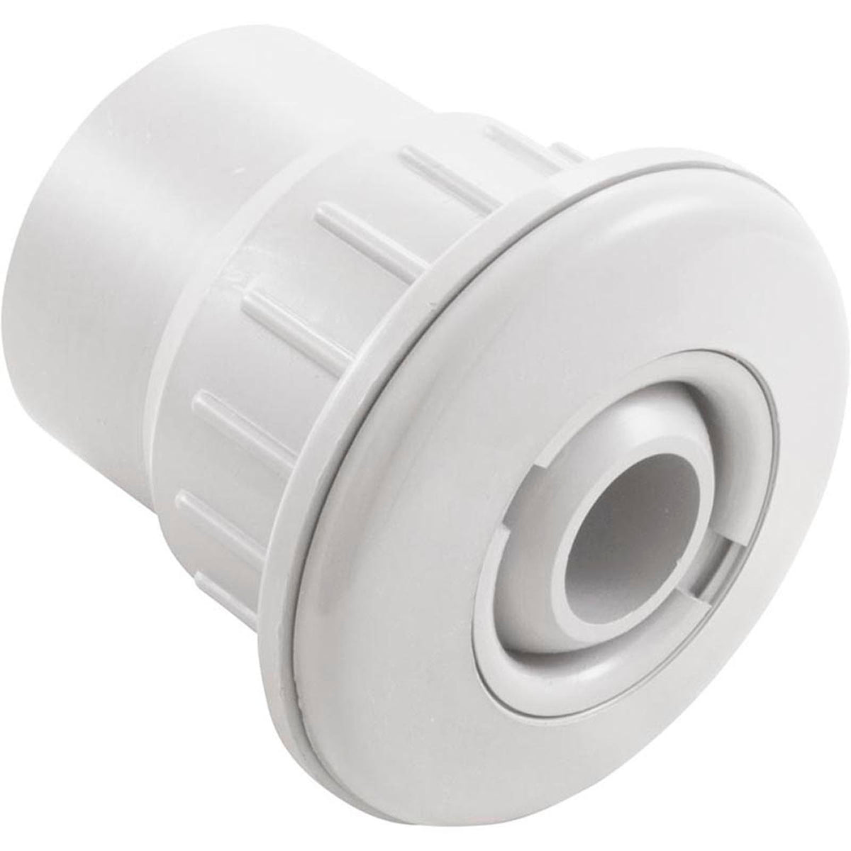 Fiberglass Wall Fitting With Eyeball, White
