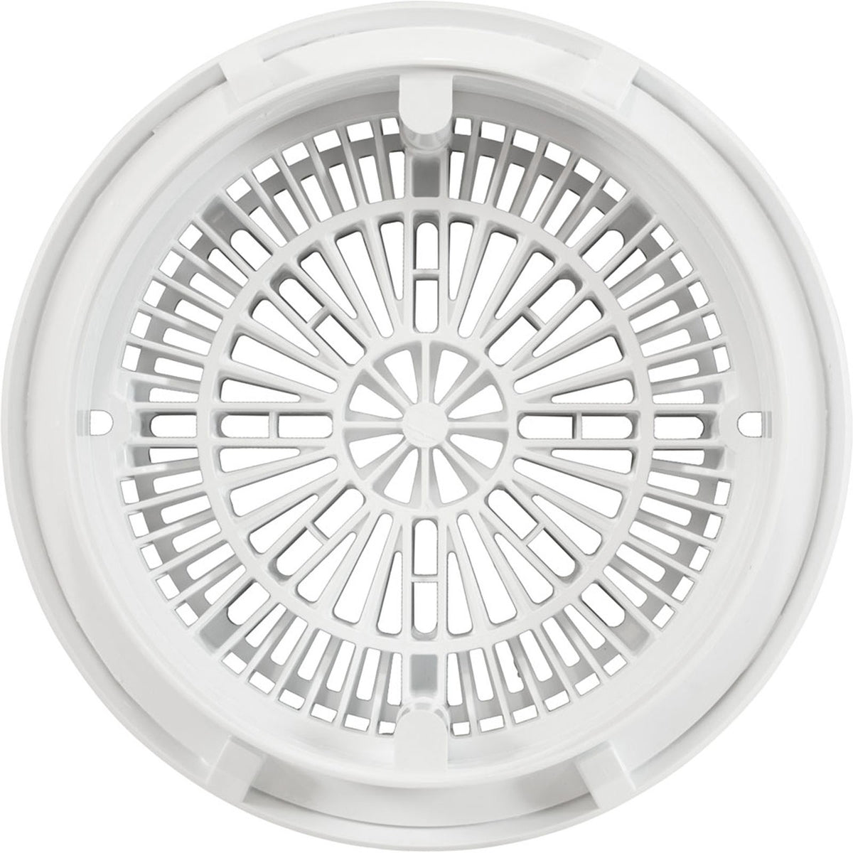 Gunite Main Drain Frame, Galaxy Lid (Av) , White