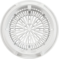 Gunite Main Drain Frame, Galaxy Lid (Av) , White