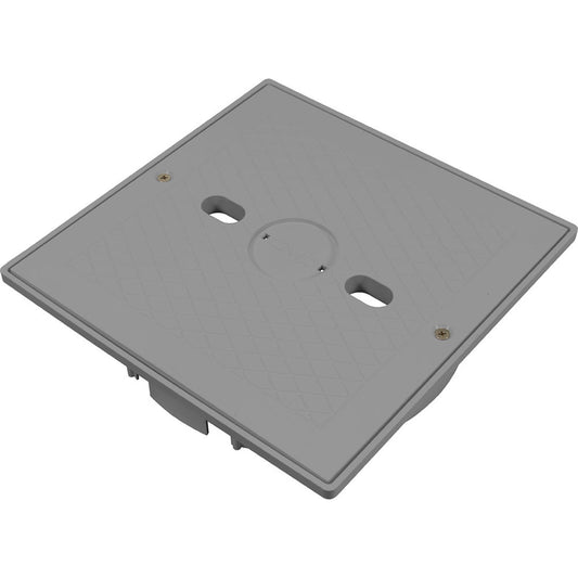 Square Lid And Collar Assembly, Gray