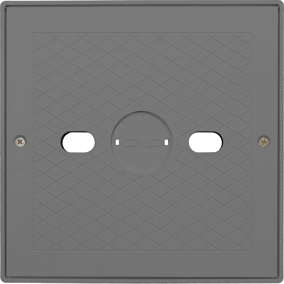 Square Lid And Collar Assembly, Gray