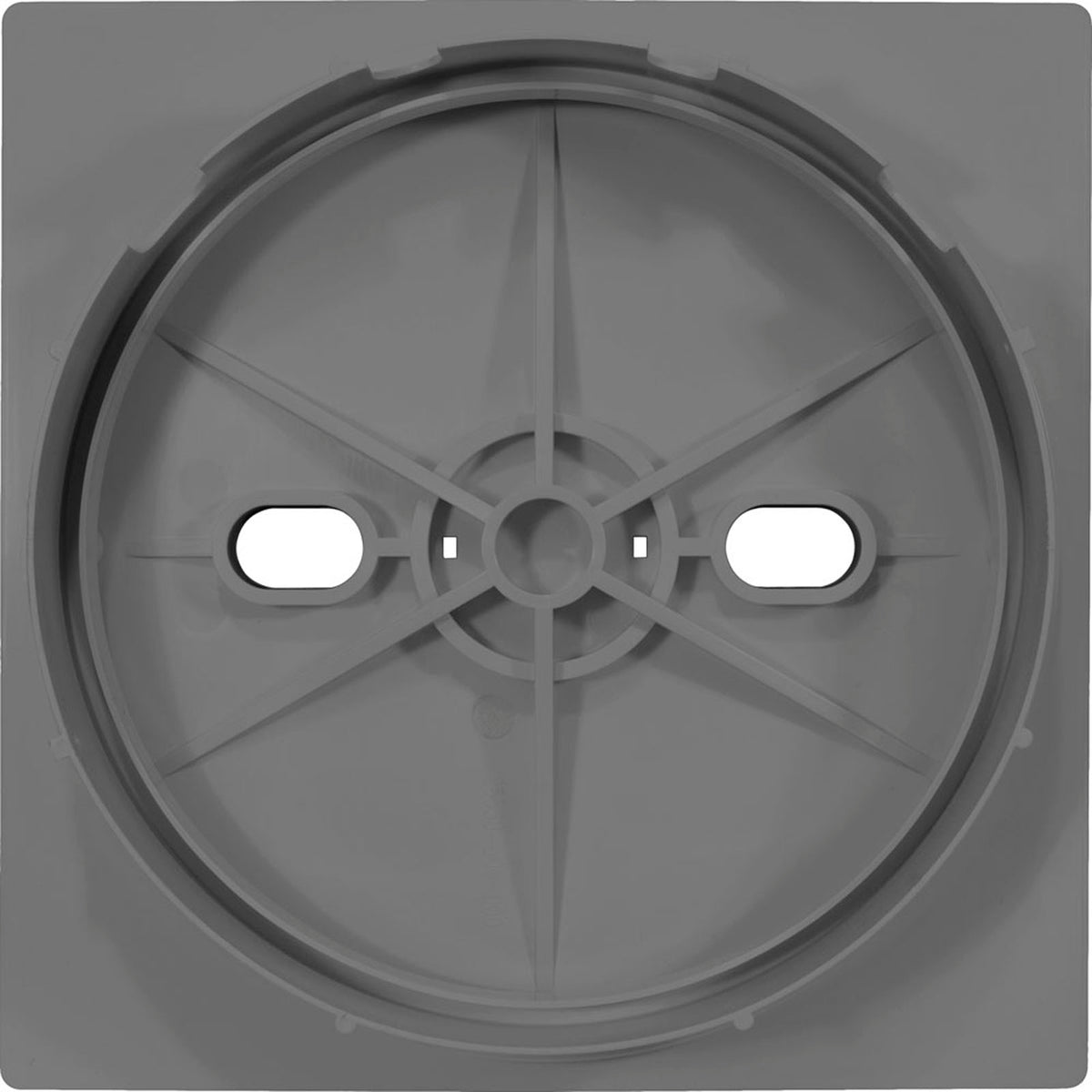 Square Lid And Collar Assembly, Gray