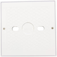 Square Lid And Collar Assembly, White