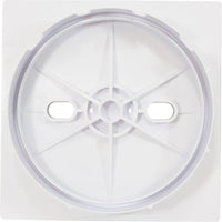 Square Lid And Collar Assembly, White