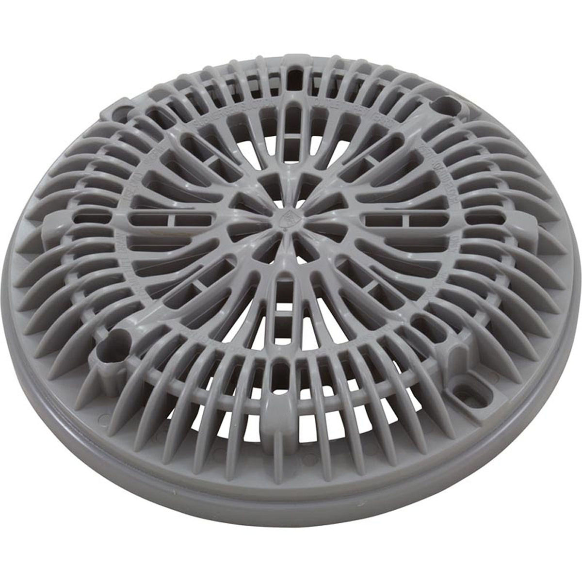 Vinyl Liner Pool Main Drain Ring, 8" Galaxy Lid (Gray)