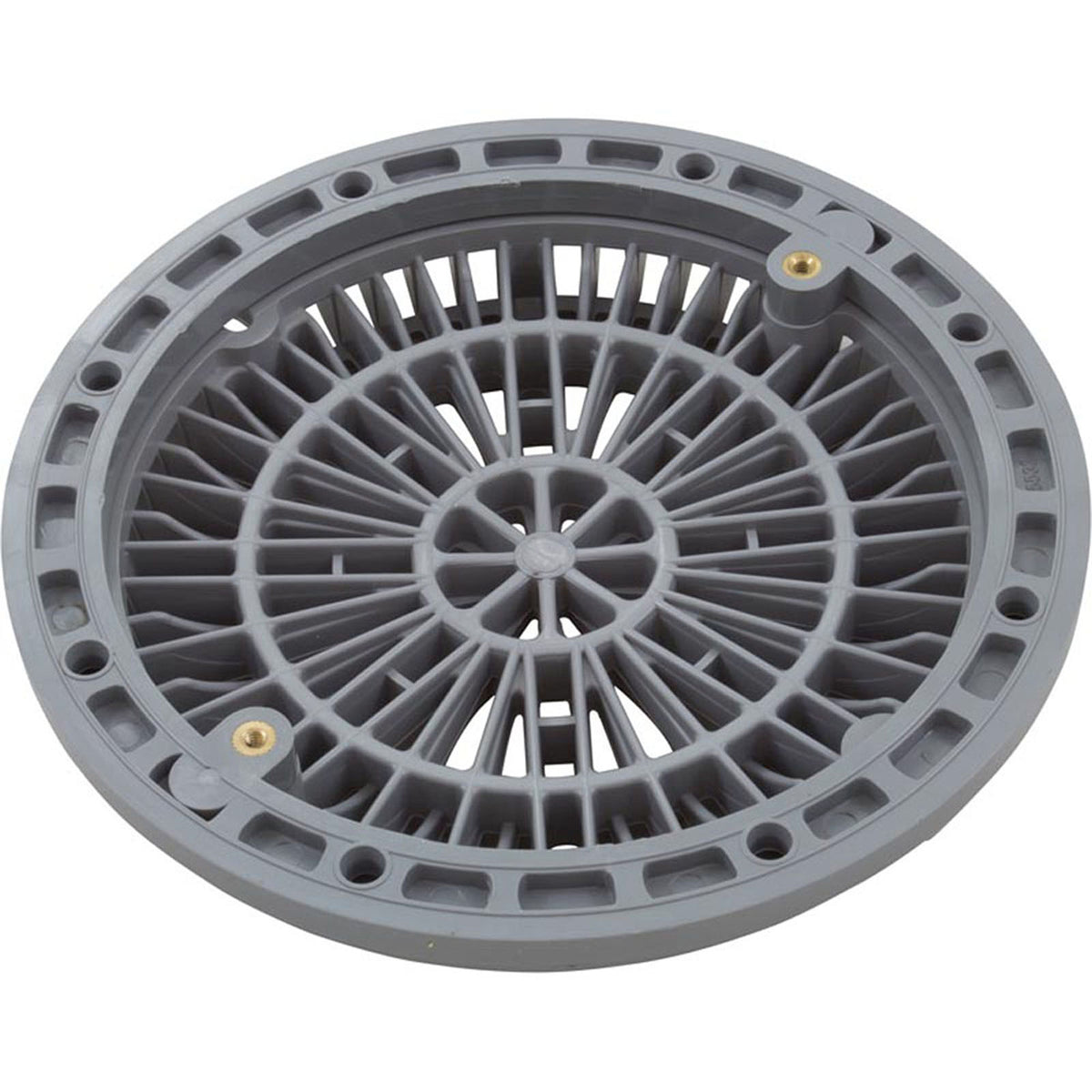 Vinyl Liner Pool Main Drain Ring, 8" Galaxy Lid (Gray)