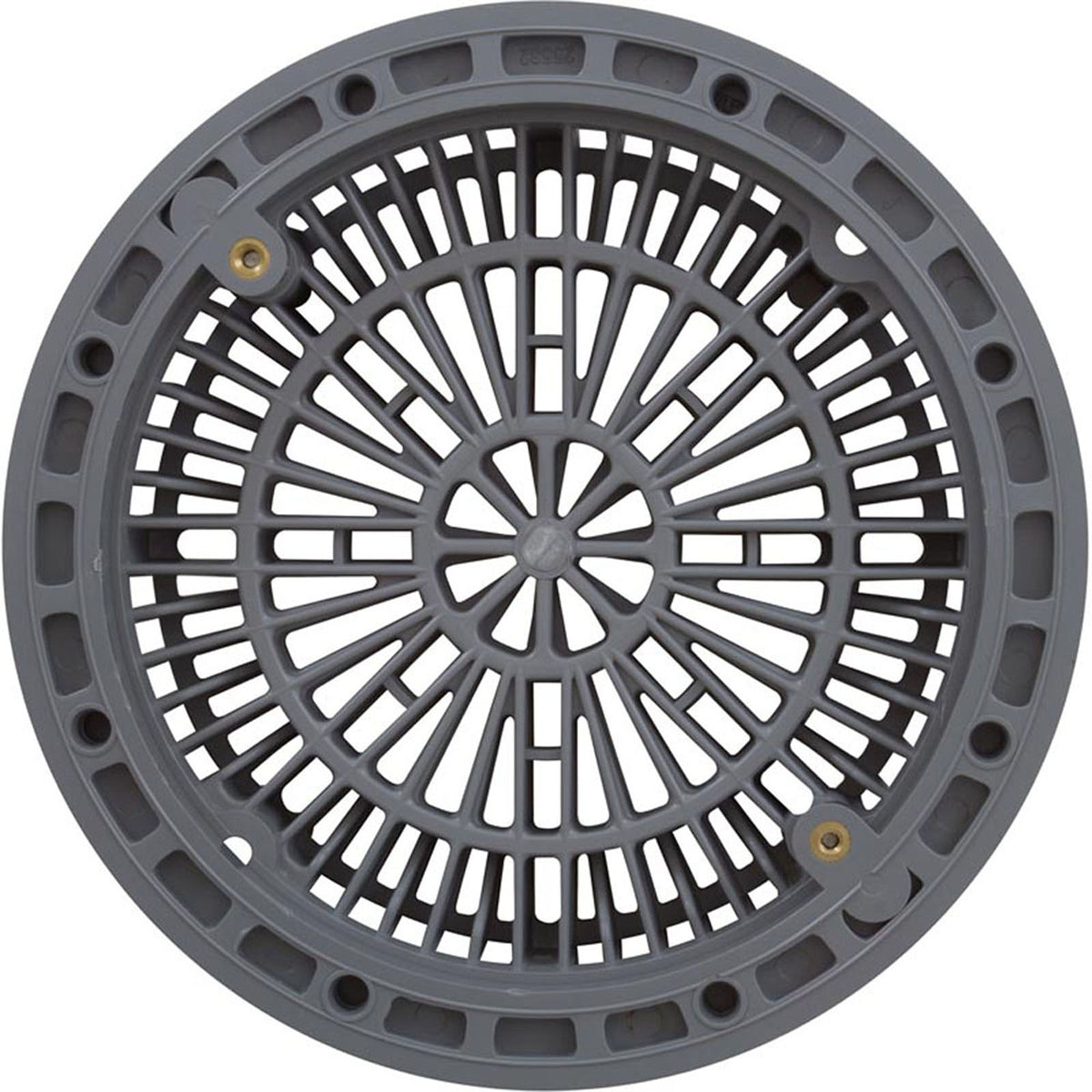 Vinyl Liner Pool Main Drain Ring, 8" Galaxy Lid (Gray)