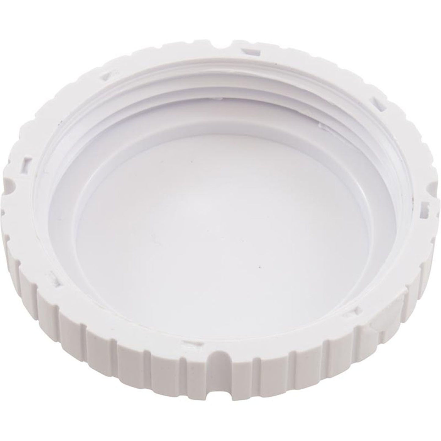 Threaded Cap, Flow Outlet, White