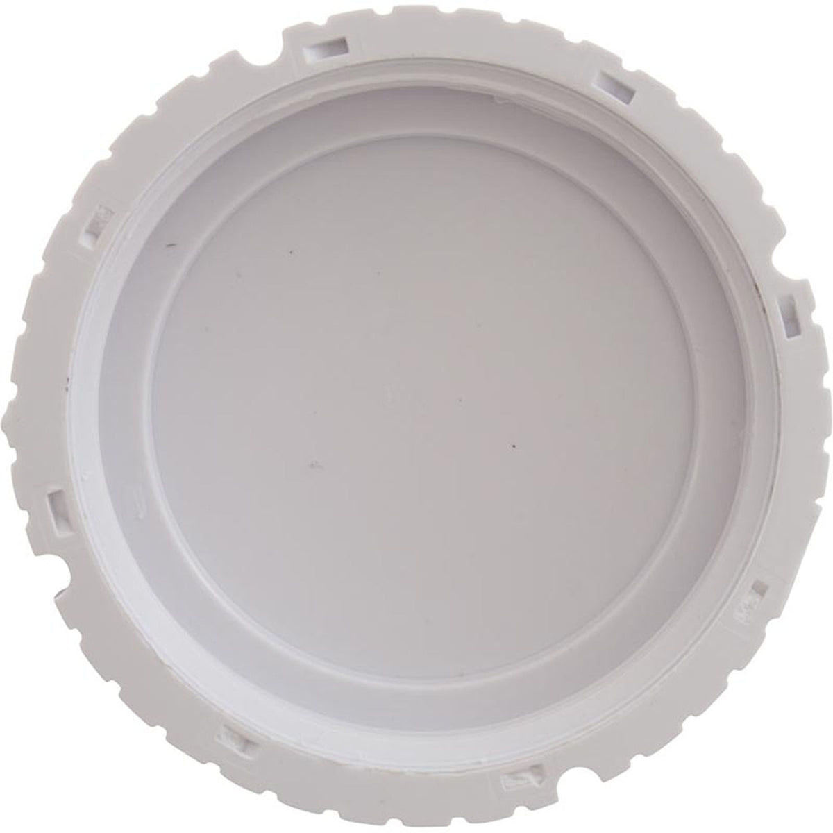 Threaded Cap, Flow Outlet, White