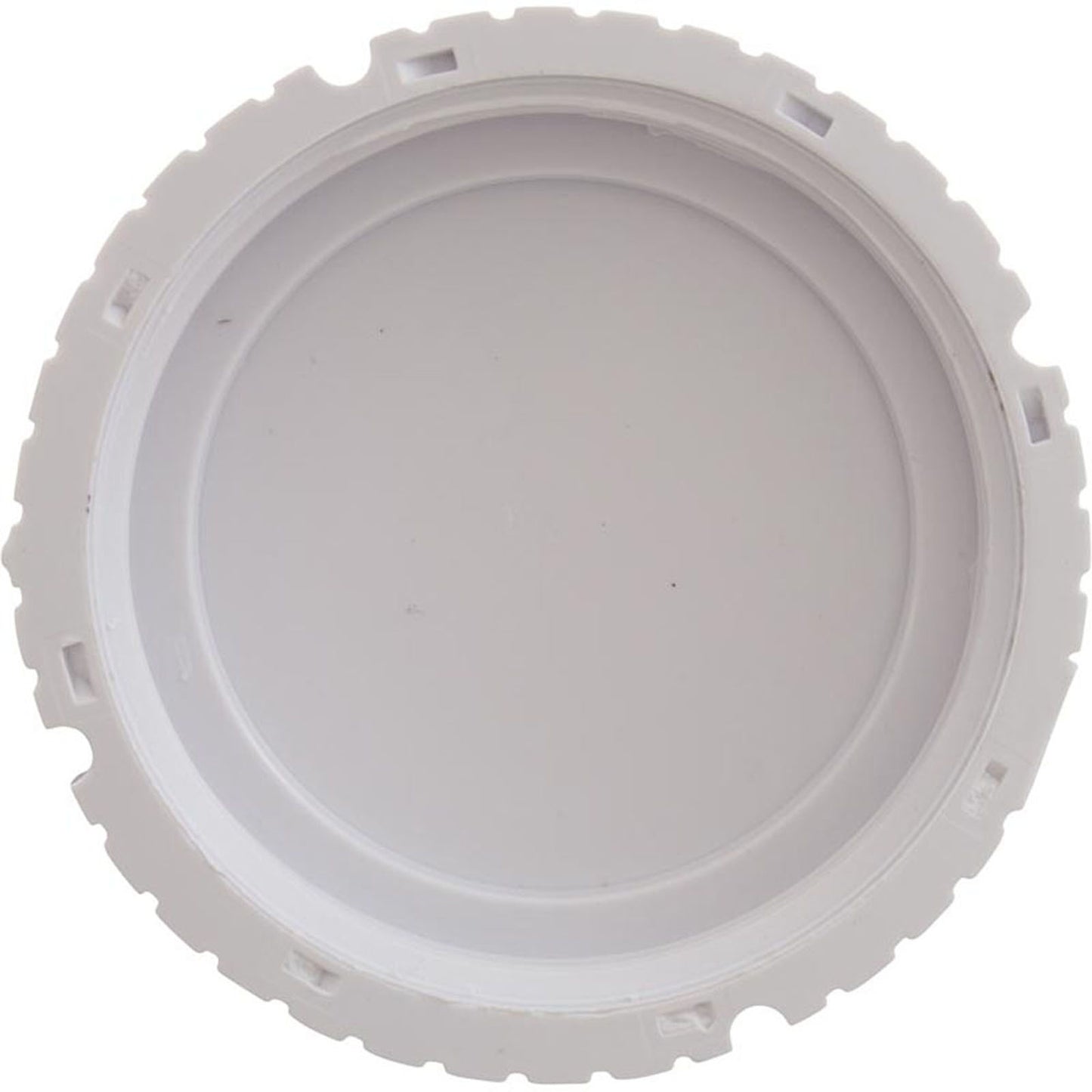 Threaded Cap, Flow Outlet, White