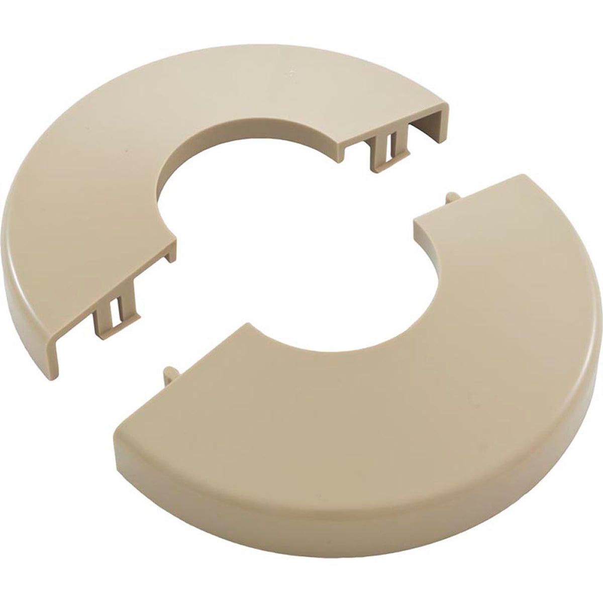 Pool Ladder Escutcheon, Clip On, Tan