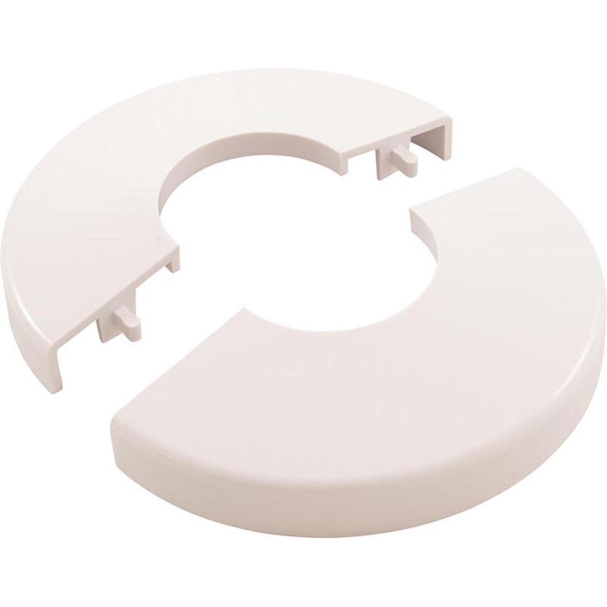 Pool Ladder Escutcheon, Clip On, White