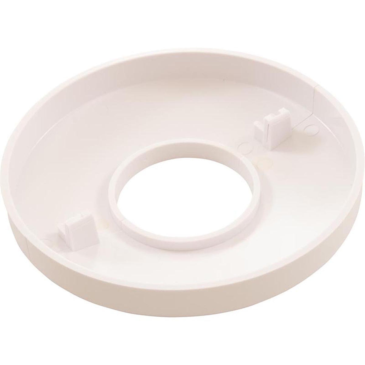 Escudo de escalera para piscina, con clip, color blanco