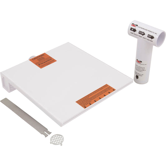 Cascada para piscina de 12 pulgadas (borde de 9 pulgadas) color blanco