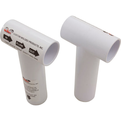 12In Pool Waterfall (9In Lip) White