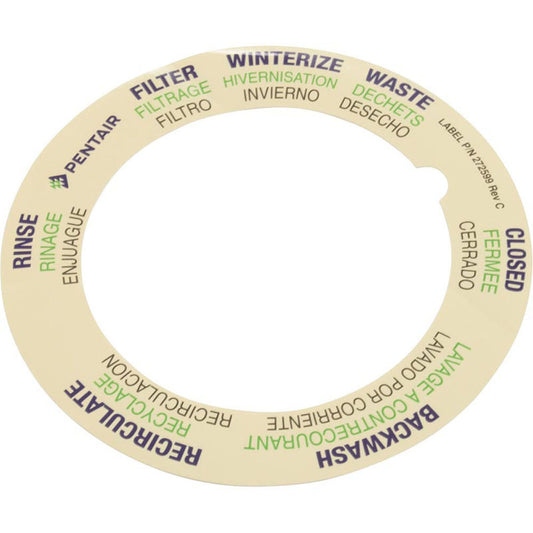 Étiquette 6Wy Biling, vanne à montage supérieur