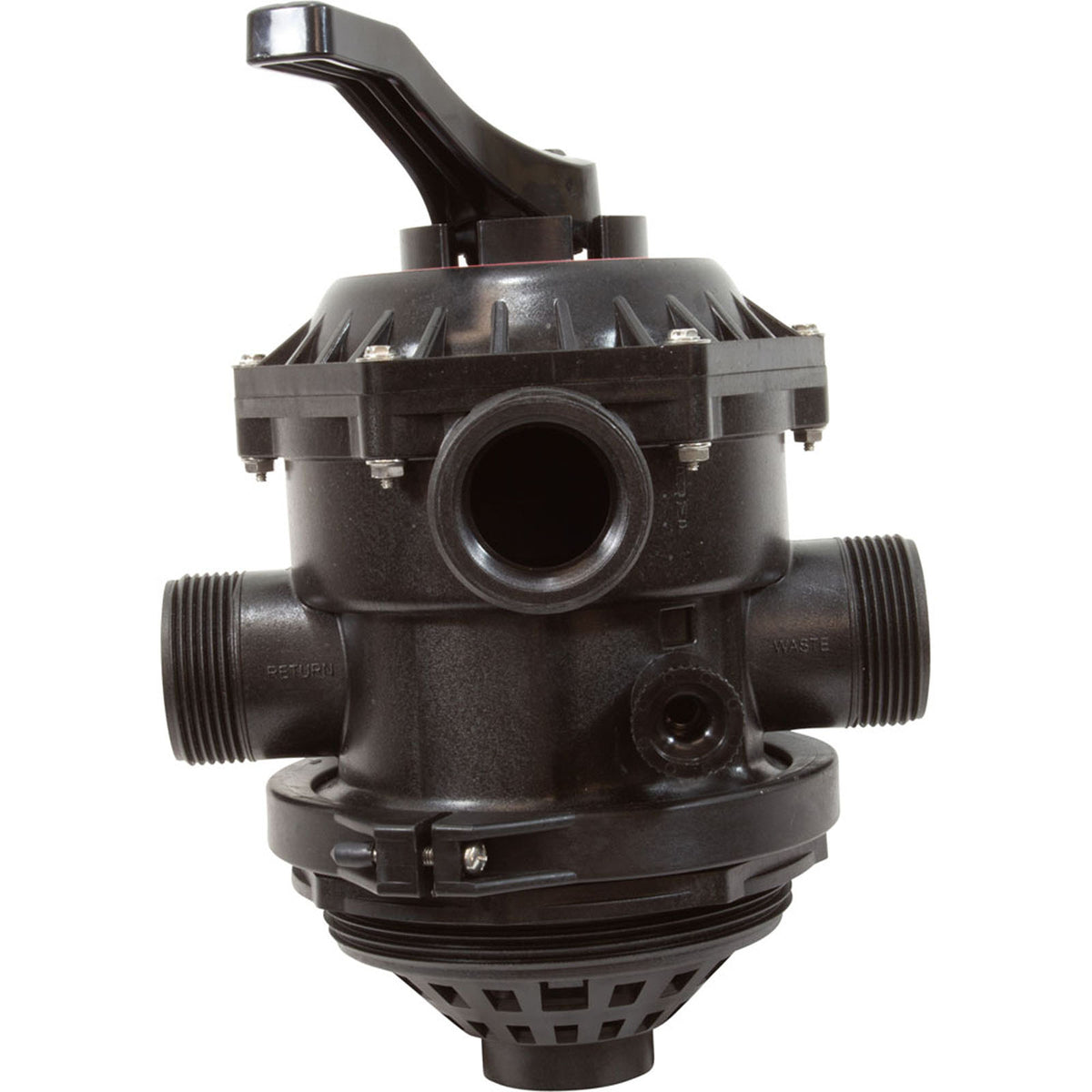Multi-Port 1.5In Fpt Valve Black T/M Sand With Clamp, 6" But