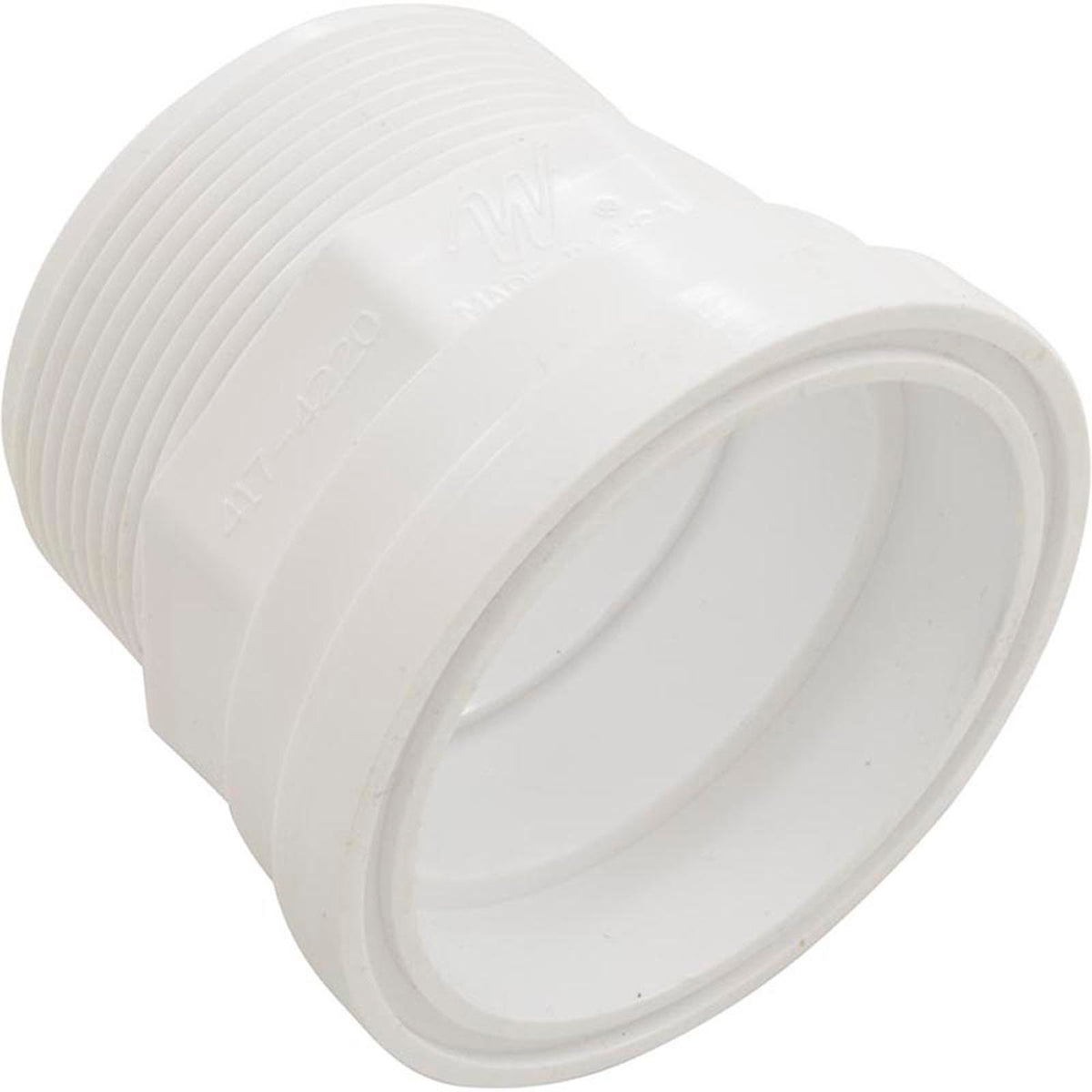 Pieza de cola, brida de 2" x MPT de 2", sin junta tórica