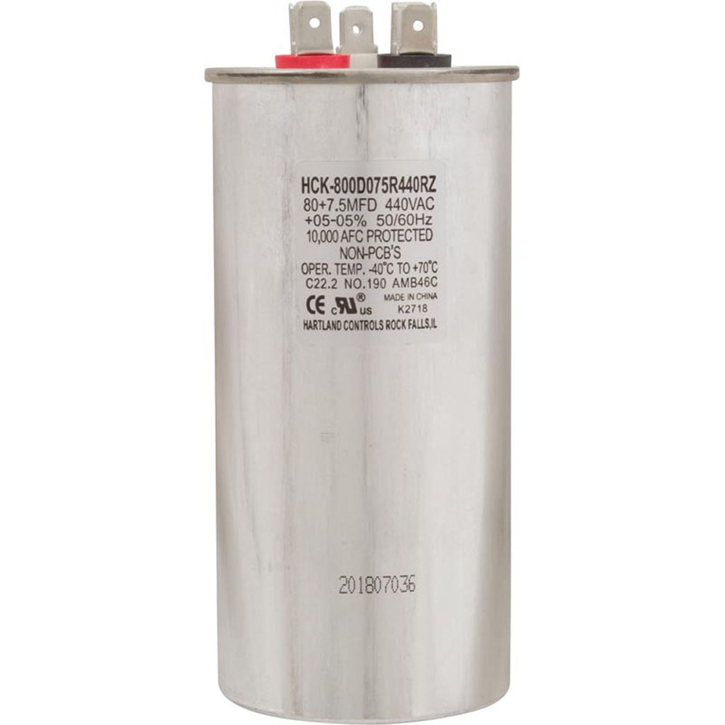 Condensateur 80/7,5 Mfd 440V