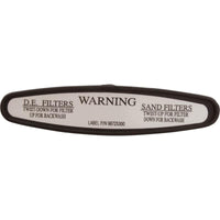 2" Handle Backwash Plastic