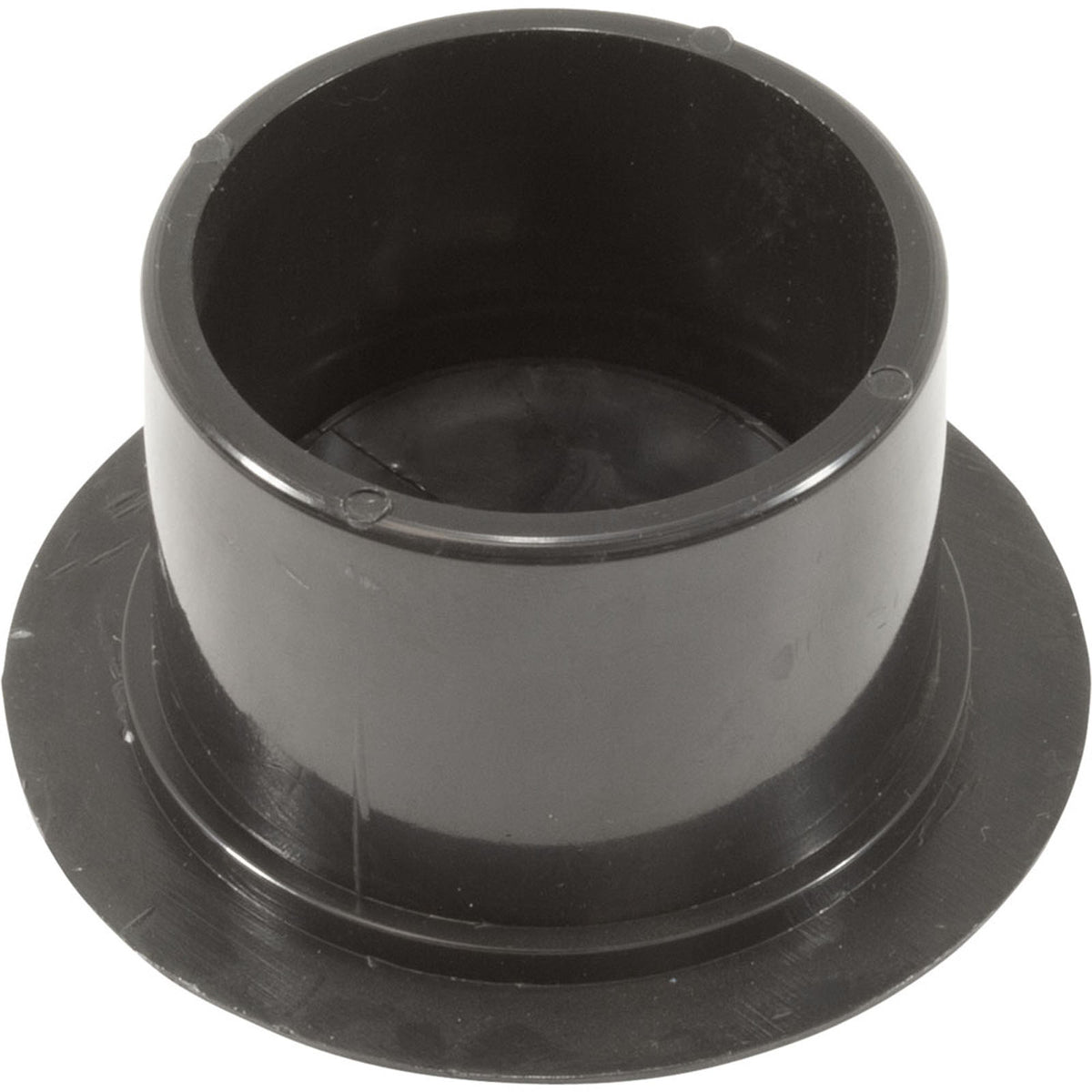 Volleyball Pole Holder Flange & Plug Assembly-Black