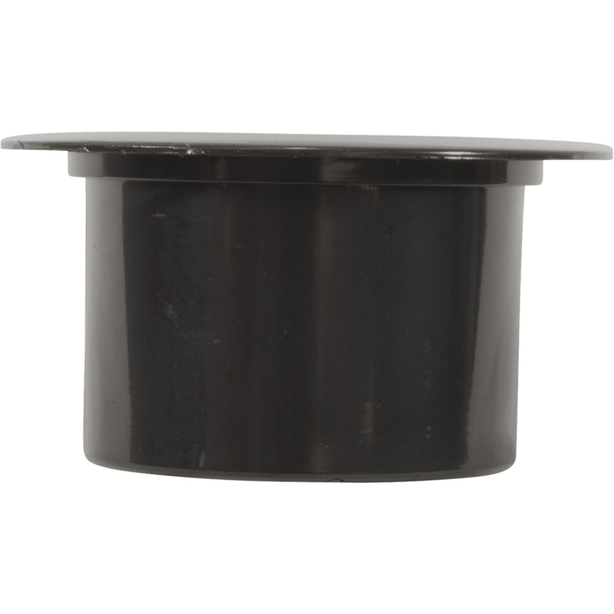 Volleyball Pole Holder Flange & Plug Assembly-Black