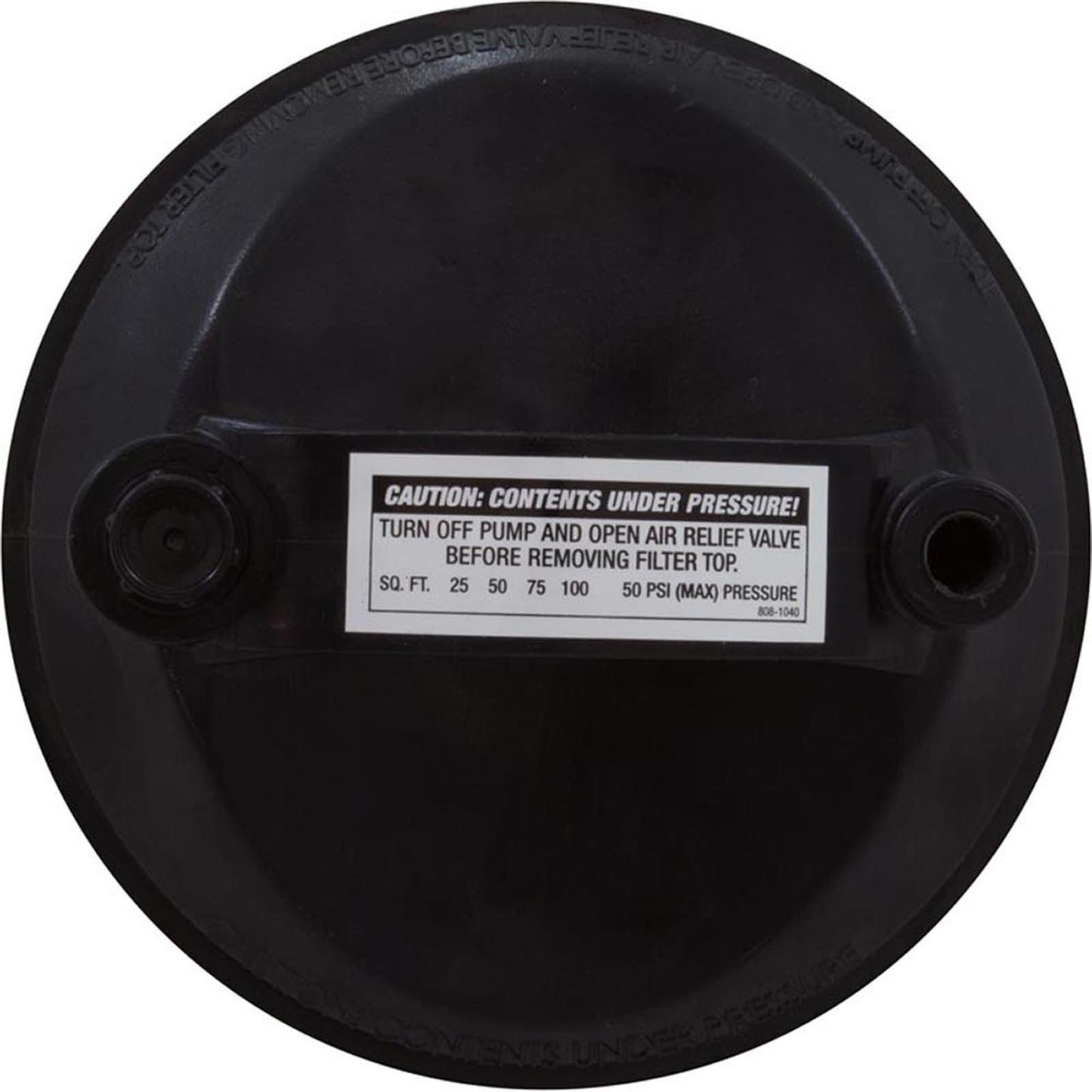 Filter Lid, Top Load-W/Plug & O-Ring, Drilled