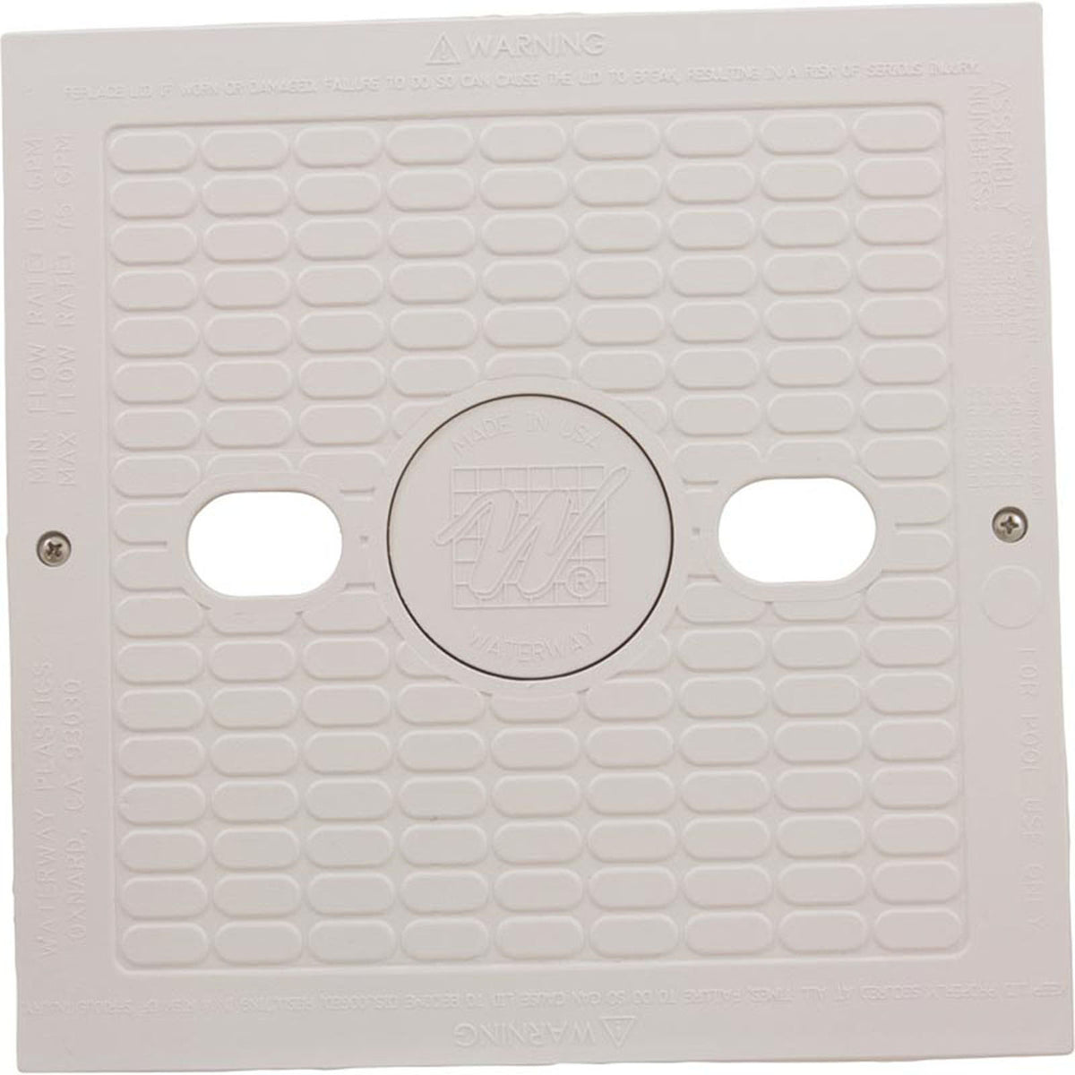 Square Lid Assembly Inground Vnl/Lnr - White