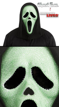 Fun World Scream Ghost Face Glow in the Dark Bling Mask