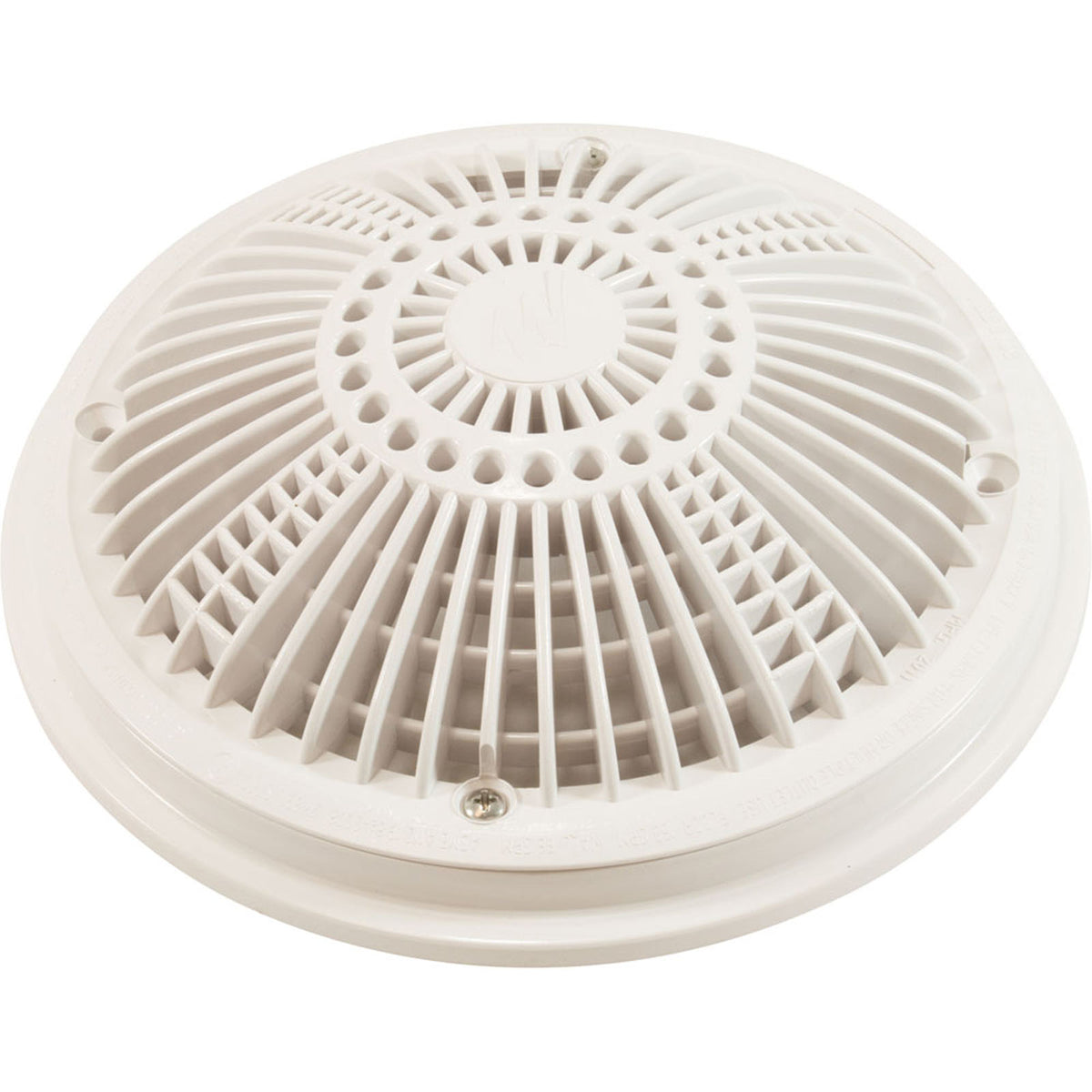 Main Drain Cover & Frame, Waterway Tru Flo 8", White, VGB