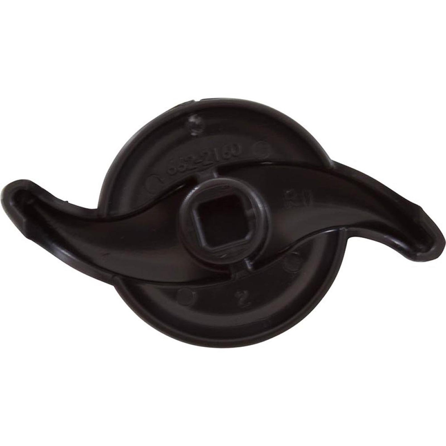 1" Top Access Air Control "S" Handle - Black