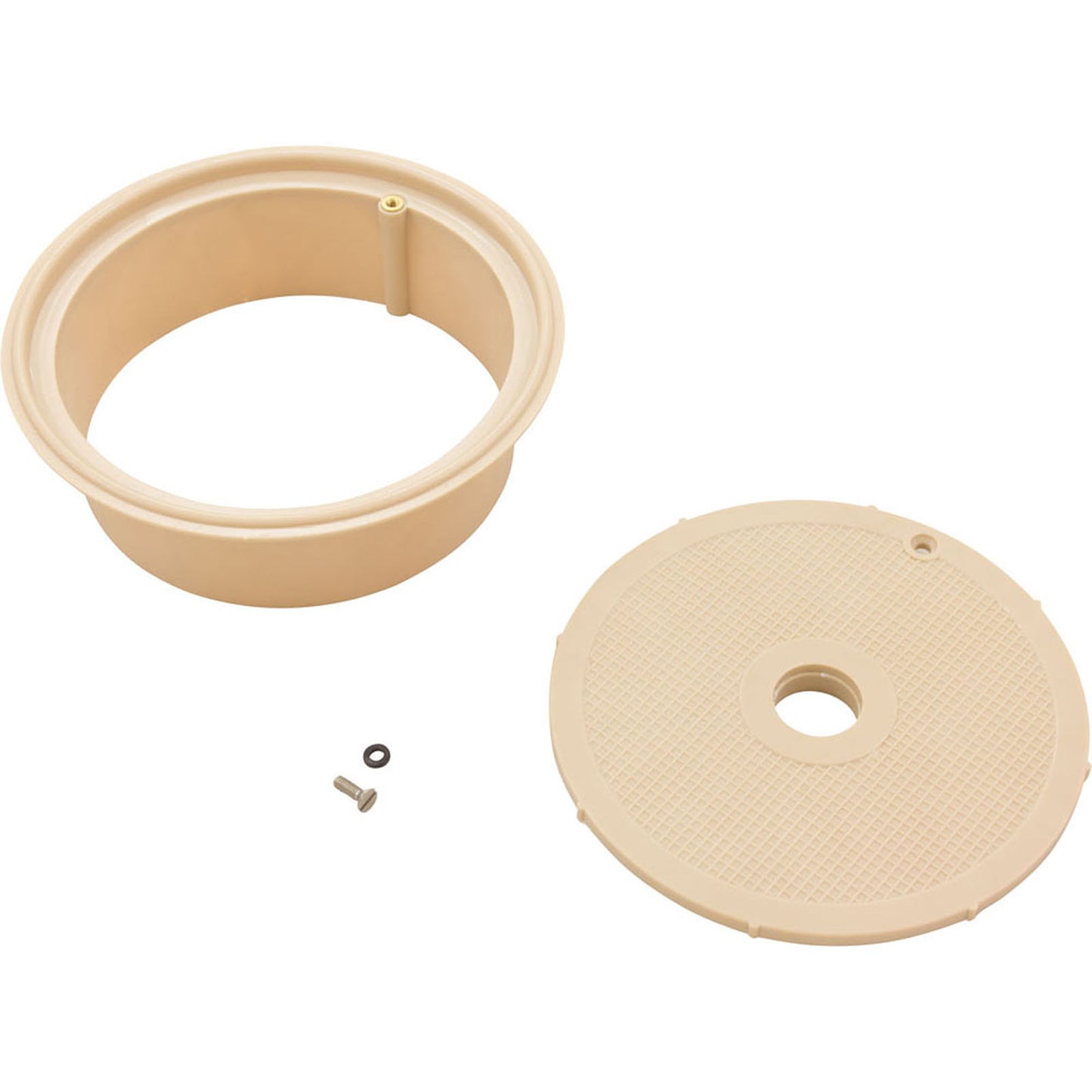 Lid & Ring Valve 6" Beige